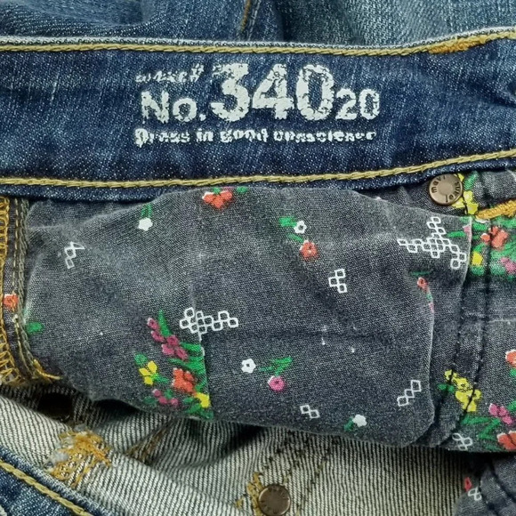 Mavi Size 27 Alma Cuffed Cropped Capris Blue Jeans - Picture 9 of 10